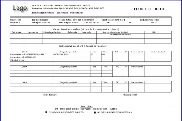 feuille de route